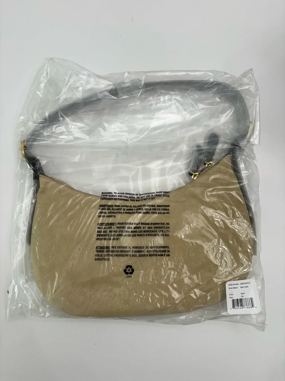 Frances Valentine Starr Suede Hobo - Oyster